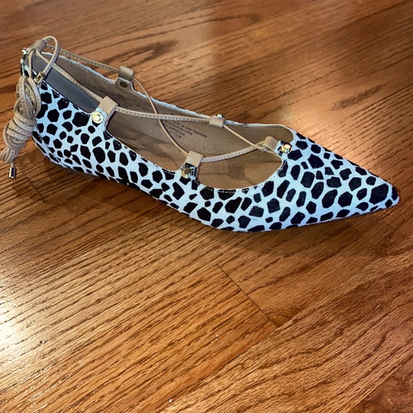 GENTLY USED HALOGEN OWEN GENUINE CALF HAIR FLATS - Picture 7 of 14